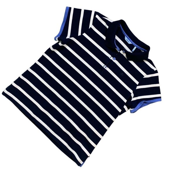 IZOD Women's Striped Cotton Short Sleeve Polo Golf Shirt Sz L #332F - Picture 10 of 15